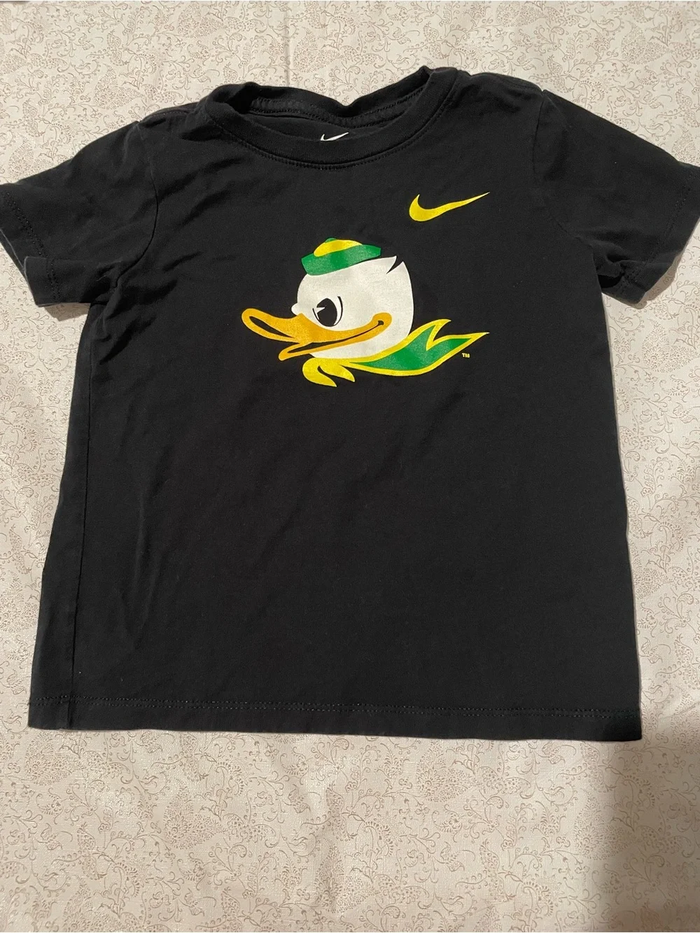 Oregon Ducks Toddler Boys Graphic Tee 4T Black Logo T-Shirt 100% Cotton